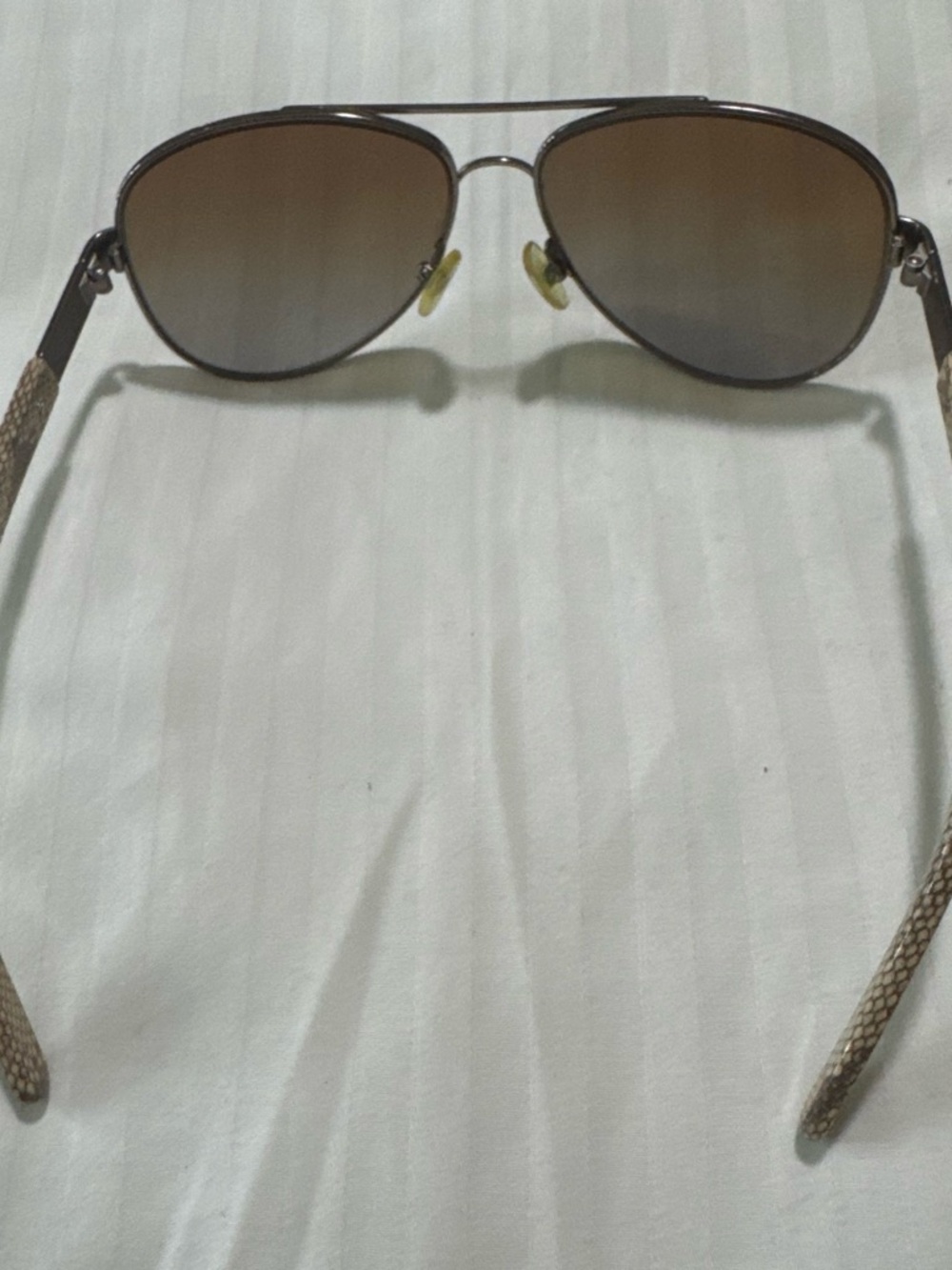 Tory Burch Tortoiseshell Compact with Gold Trim